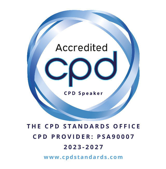 Accredited Speaker — The CPD Standards Office (Provider PSA90007) logo